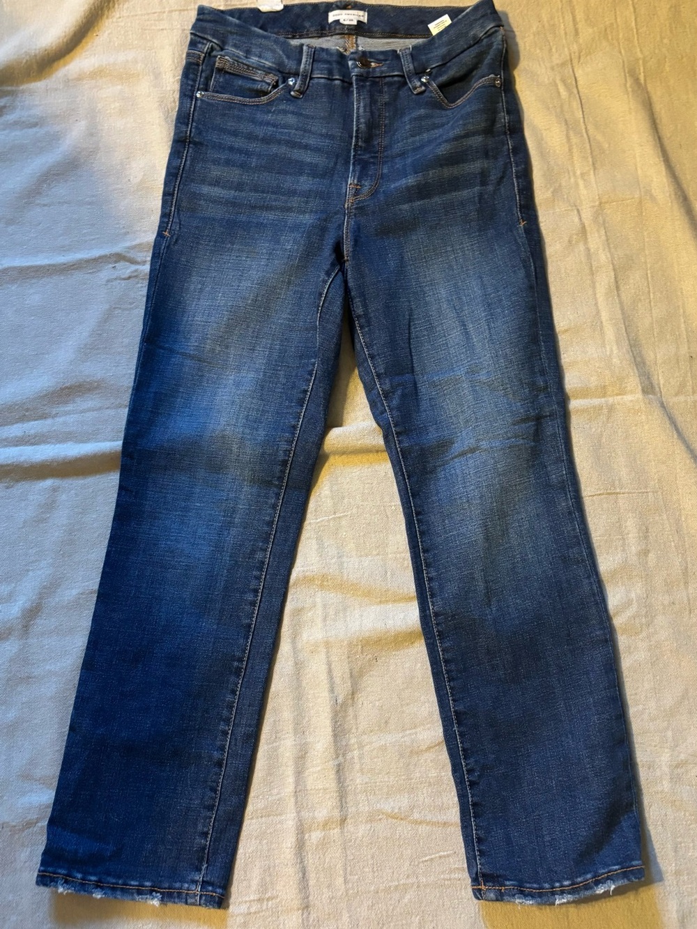 NWT Good American Good Legs Straight Jeans Size 6/28 Indigo GLSNF740OP
